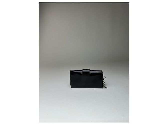 Céline Vintage Celine Paris Leder-Schlüsselhalter Schwarz - Ansicht 10