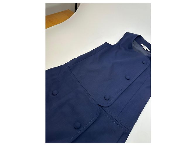 Stella Mc Cartney Abito senza maniche vintage Stella McCartney blu navy - vista 7