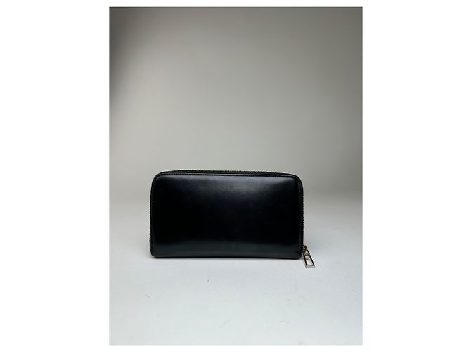 Vintage Emilio Pucci Black Leather Zip-Around Wallet - view 11