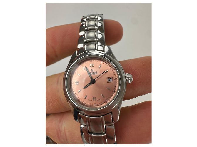 Vintage Fendi Damenuhr Quarz Silber - Ansicht 2