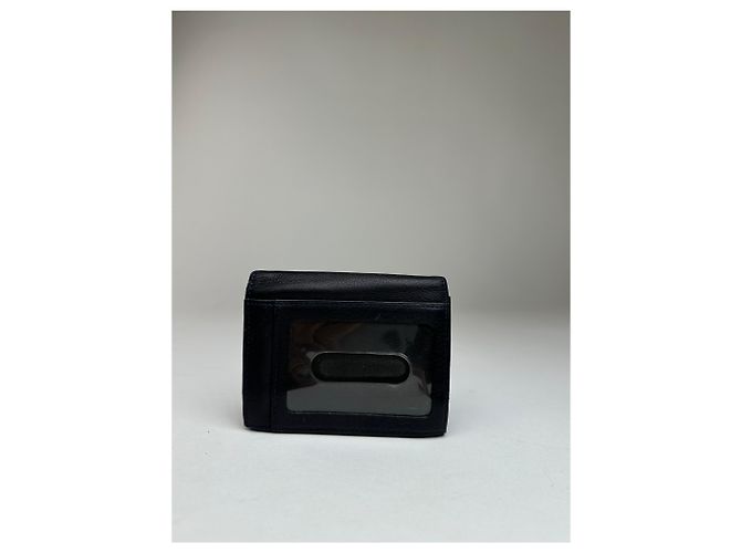 Vintage Givenchy 4G Logo Leather Bifold Wallet Navy Blue - view 2