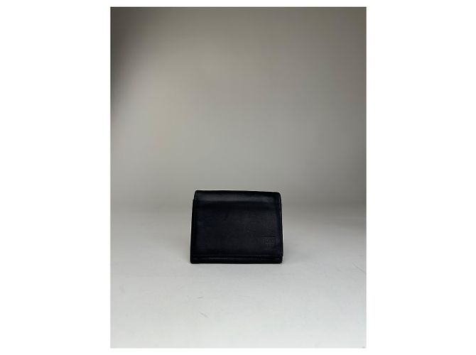 Vintage Givenchy 4G Logo Leather Bifold Wallet Navy Blue - view 8