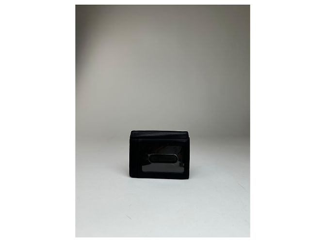 Vintage Givenchy 4G Logo Leather Bifold Wallet Navy Blue - view 9