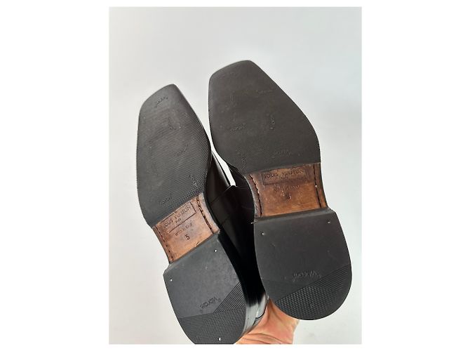 Vintage Louis Vuitton Damier Leder Stiefeletten Schwarz EU38 - Ansicht 4