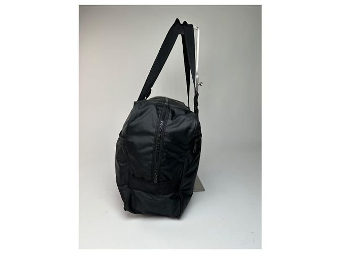 Vintage Courreges Ripstop-Nylon Wochenend-Duffle-Bag Schwarz - Ansicht 7