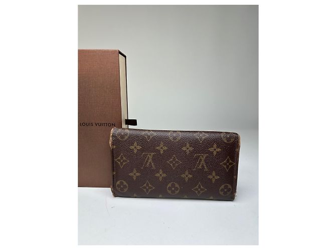 Vintage Louis Vuitton Monogram Canvas Long Wallet Brown - view 10