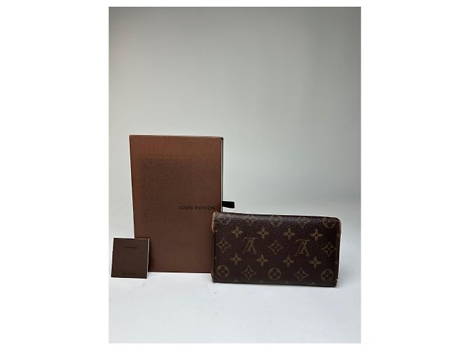 Vintage Louis Vuitton Monogram Canvas Long Wallet Brown - view 2