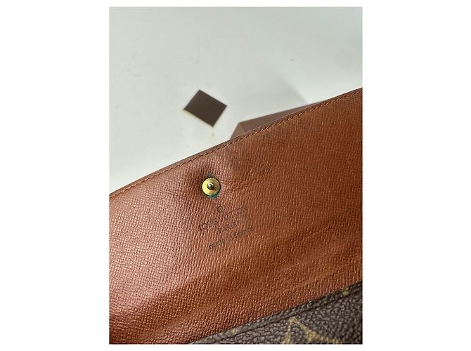 Vintage Louis Vuitton Monogram Canvas Long Wallet Brown - view 3