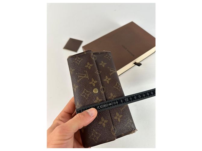 Vintage Louis Vuitton Monogram Canvas Long Wallet Brown - view 8