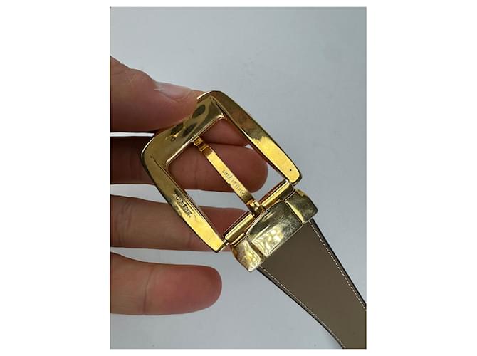 Vintage Givenchy Ledergürtel schwarz 107,5 cm - Ansicht 3