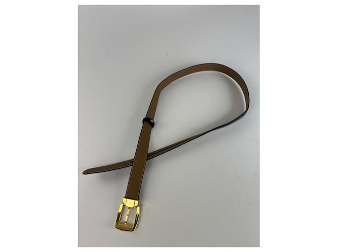 Vintage Givenchy Ledergürtel schwarz 107,5 cm - Ansicht 4