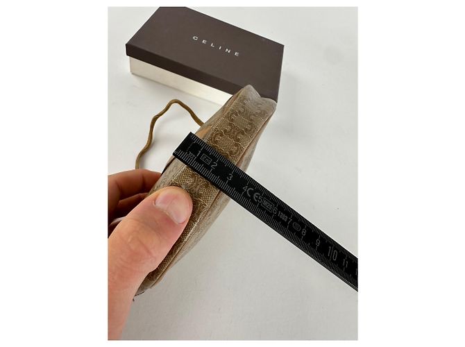 Céline Vintage Celine Macadam Canvas Umhängetasche Beige - Ansicht 11