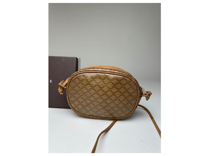 Céline Vintage Celine Macadam Canvas Umhängetasche Beige - Ansicht 13