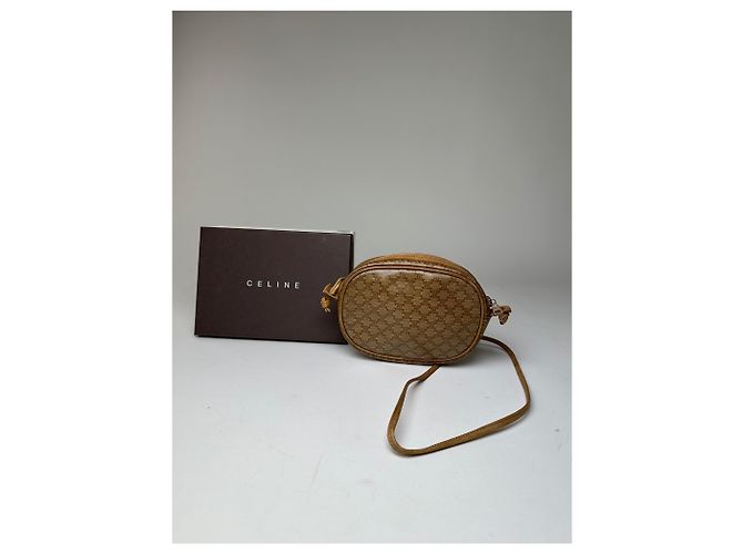 Céline Vintage Celine Macadam Canvas Umhängetasche Beige - Ansicht 2
