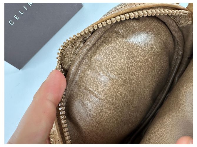 Céline Vintage Celine Macadam Canvas Umhängetasche Beige - Ansicht 4