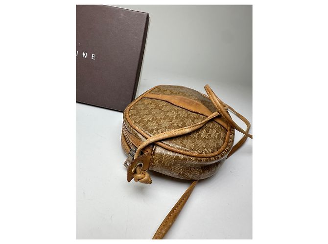 Céline Vintage Celine Macadam Canvas Umhängetasche Beige - Ansicht 5