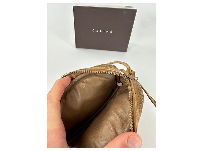 Céline Vintage Celine Macadam Canvas Umhängetasche Beige - Ansicht 7