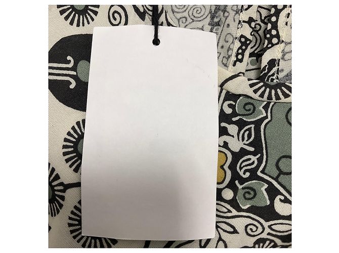 Isabel Marant Etoile Vestido impreso Bardeny Twist Front Ecru / Almendra de Isabel Marant Étoile Multicolor - vista 5