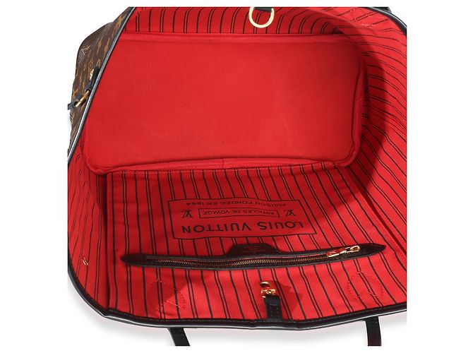 Neverfull MM Tasche aus rotem Multicolor Monogramm-Canvas Kabuki von Louis Vuitton Braun - Ansicht 5