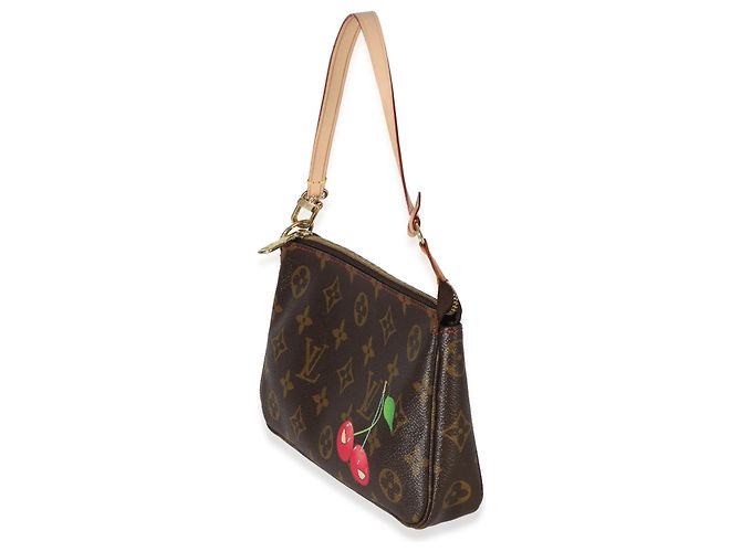 Pochette Accessori Monogram Cerises Louis Vuitton Marrone - vista 3
