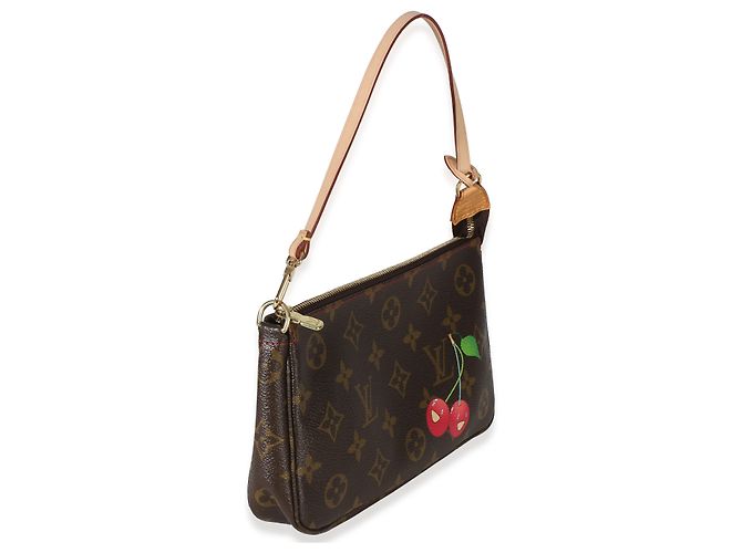 Pochette Accessori Monogram Cerises Louis Vuitton Marrone - vista 4