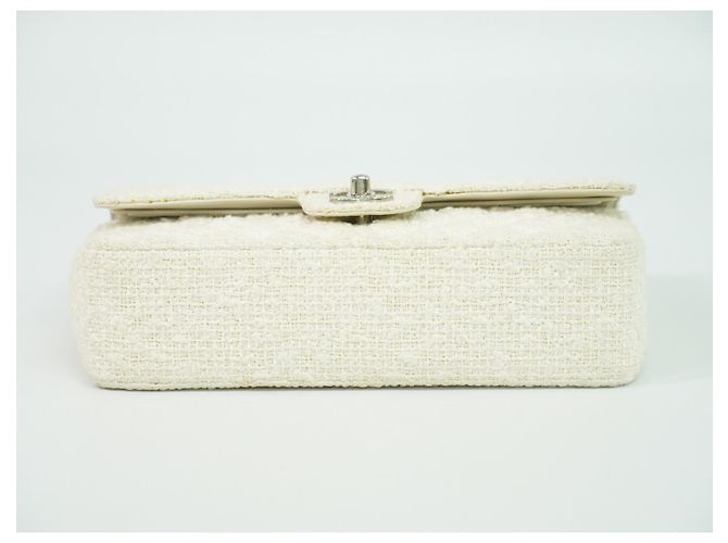 Chanel Timeless - Bolsa Clássica Double Flap em Tweed Matelassê Médio - vista 3