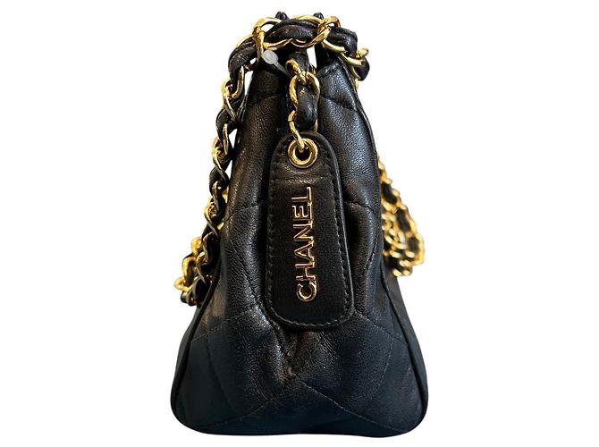 Chanel Mini Schultertasche aus gestepptem Lammleder 1994 - Ansicht 3