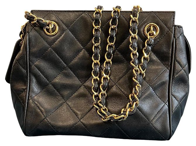 Chanel Mini Schultertasche aus gestepptem Lammleder 1994 - Ansicht 4