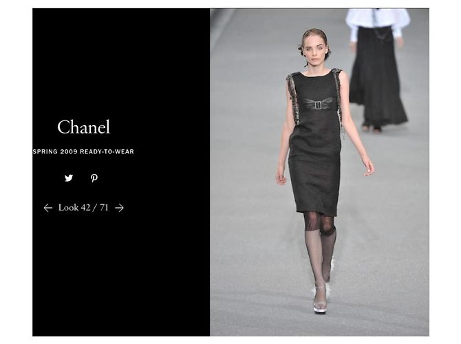 Desfile de moda Chanel Primavera 2009 Preto - vista 15