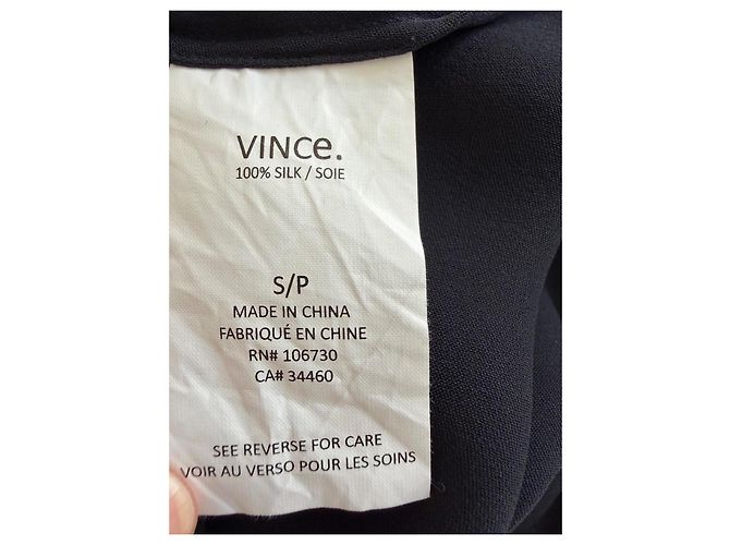 Top Vince de seda negro - vista 7