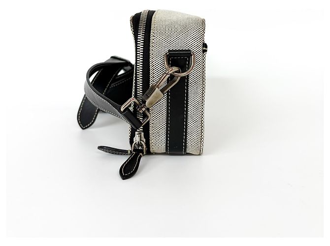 Burberry Horseferry Bum Printed Canvas mini Nero - vista 3