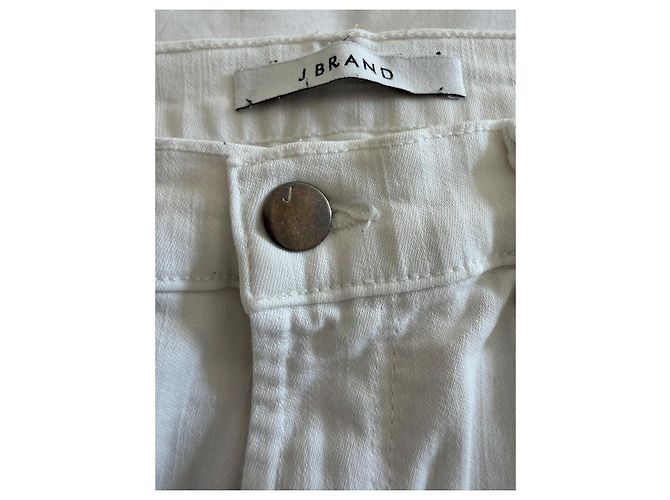 J Brand Vaqueros Blancos Cropped - vista 2