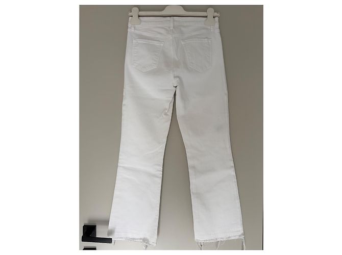 J Brand Vaqueros Blancos Cropped - vista 3