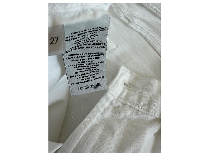 J Brand Vaqueros Blancos Cropped - vista 4
