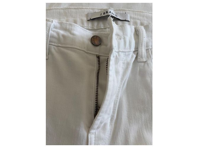 J Brand Vaqueros Blancos Cropped - vista 5
