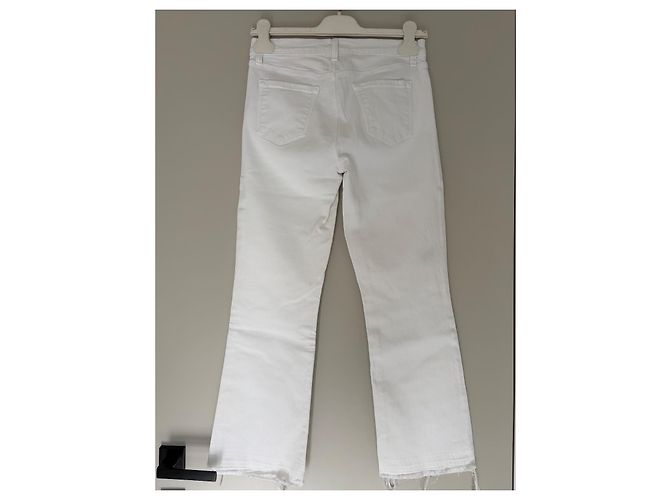 J Brand Vaqueros Blancos Cropped - vista 7