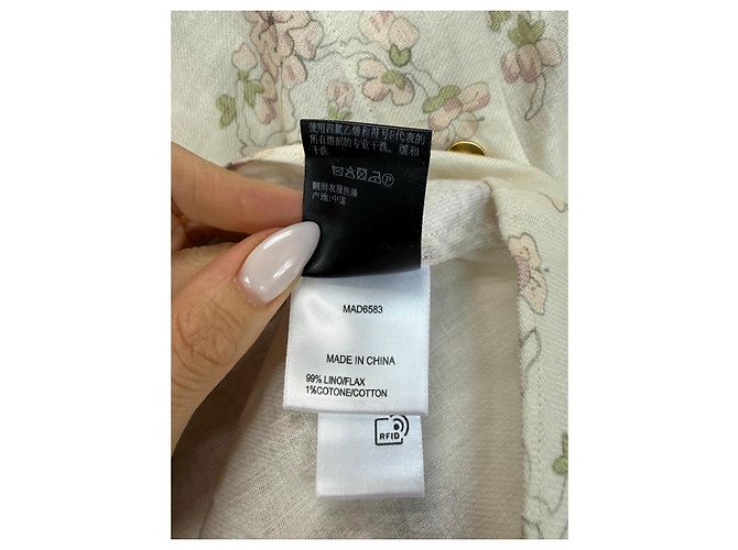 Loro Piana Camicia Stampa Floreale Lino e Cotone Rosa Crudo - vista 4