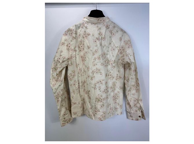 Loro Piana Camicia Stampa Floreale Lino e Cotone Rosa Crudo - vista 5