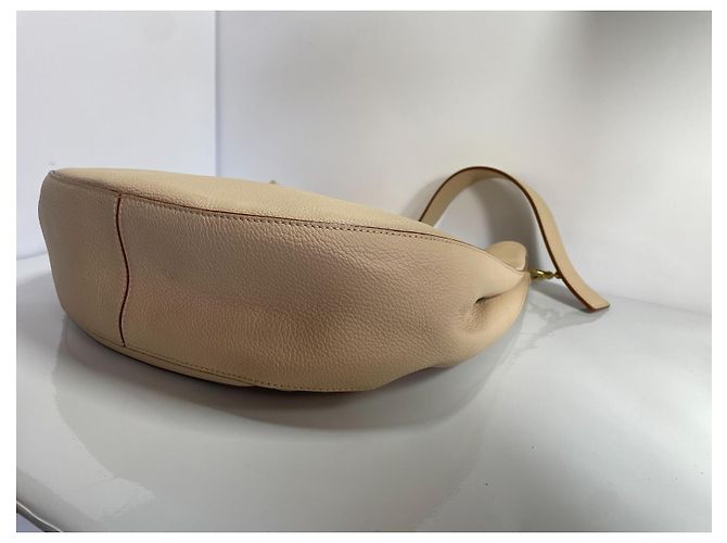 Borsa a tracolla MCM Patricia Hobo in pelle - Beige - vista 10
