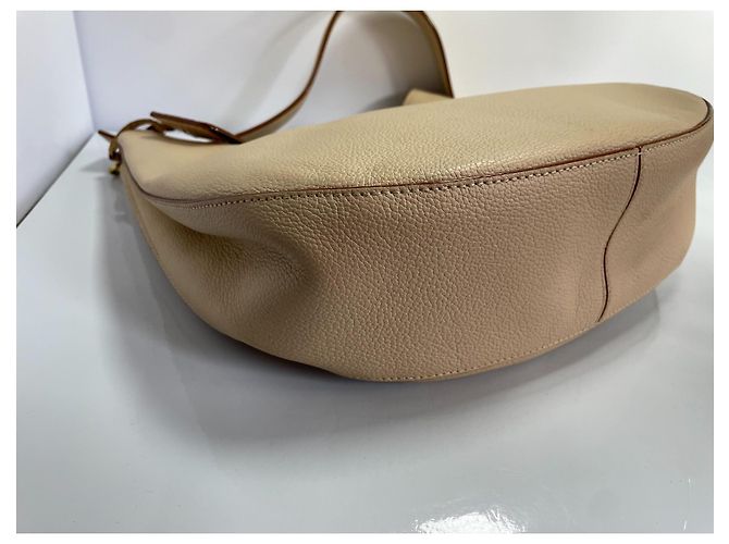 Borsa a tracolla MCM Patricia Hobo in pelle - Beige - vista 9