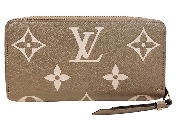 Cartera Zippy Long de cuero Monogram Empreinte Louis Vuitton Gris - vista 2