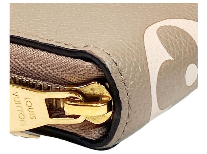 Cartera Zippy Long de cuero Monogram Empreinte Louis Vuitton Gris - vista 7