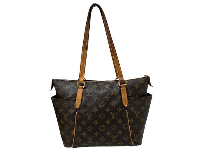 Borsa tote in PVC marrone Louis Vuitton - vista 2