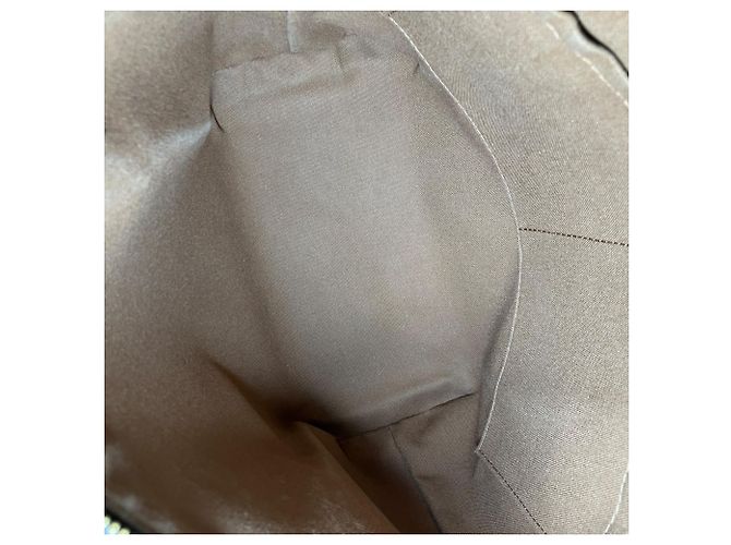Borsa tote in PVC marrone Louis Vuitton - vista 5