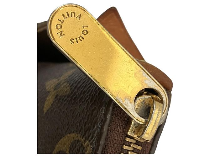 Borsa tote in PVC marrone Louis Vuitton - vista 6