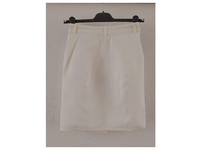 Falda corta de algodón blanca Gucci Blanco - vista 8