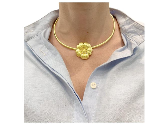 Collana Lalaounis 'Fleur' in oro giallo. - vista 6