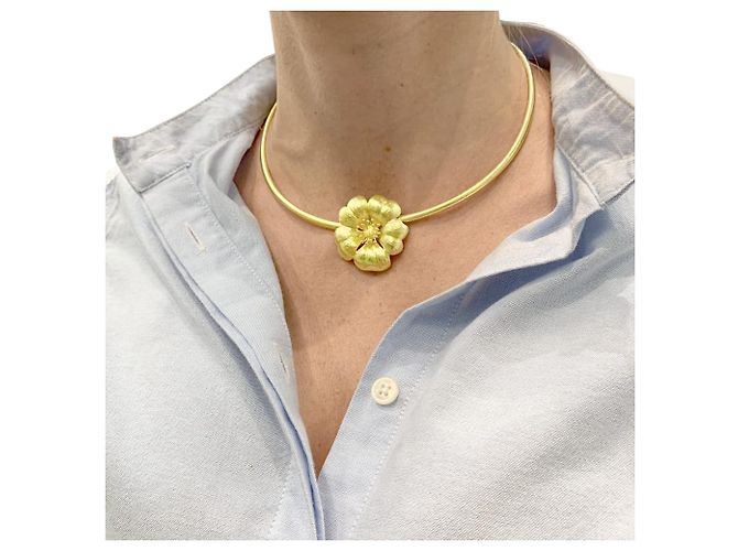 Collana Lalaounis 'Fleur' in oro giallo. - vista 7