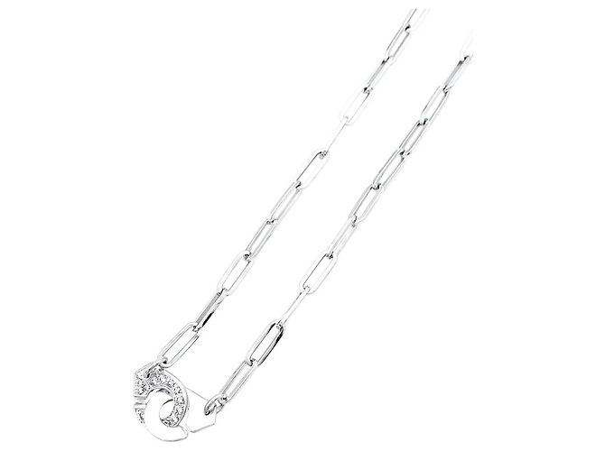 Dinh Van Halskette, "Handschellen", Weißgold, Diamanten - Ansicht 4