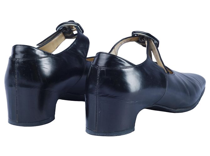 Autre Marque Décolleté Mary Jane in pelle nera Michel Perry Paris Nero - vista 3